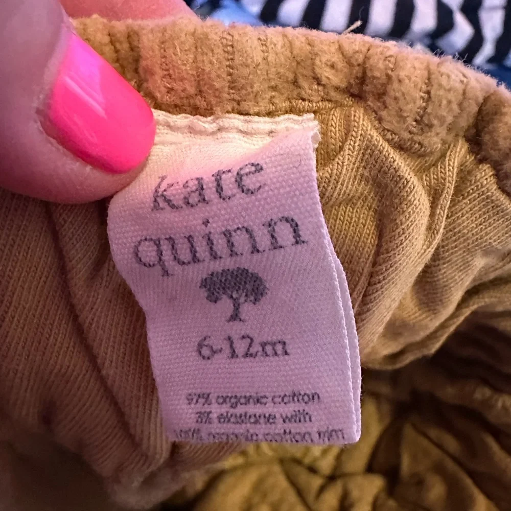 Kate Quinn Tan Ribbed Corduroy Baby shorts/bloomers
